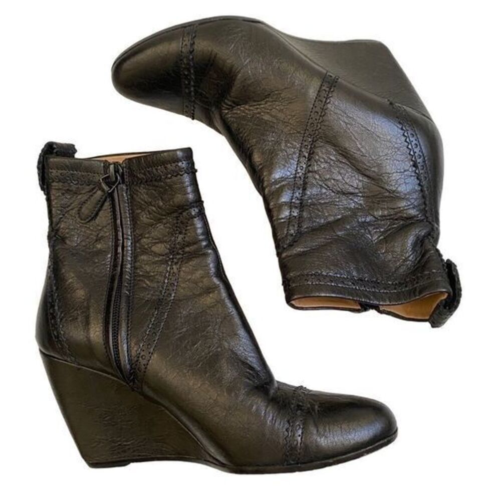 Balenciaga Brogue Wedge Boot Size 6.5